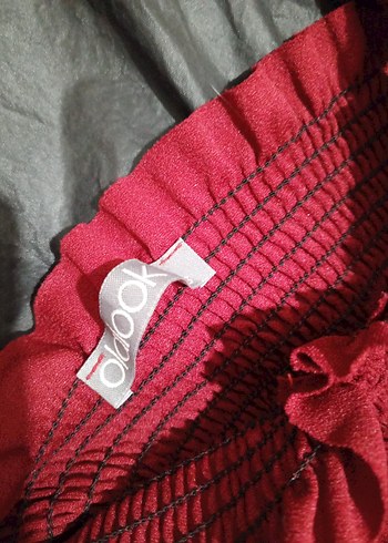 s Beden bordo Renk Bordo Örme Uzun Kollu Bluz