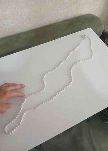 Beyaz Boncuklu Kadın El Zinciri - Görsel 2