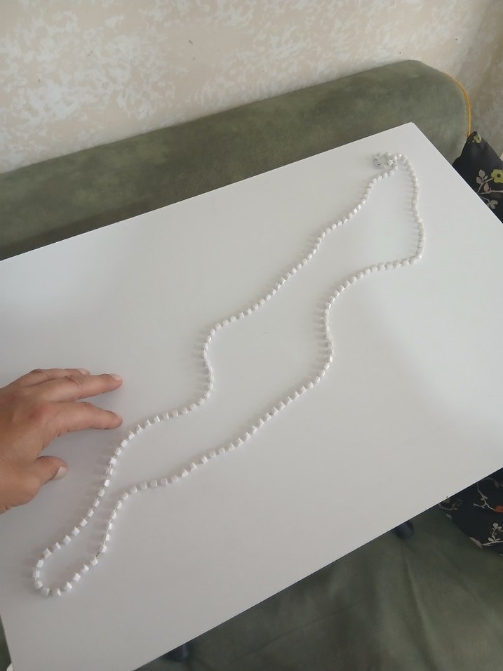 Beyaz Boncuklu Kadın El Zinciri - Görsel 2