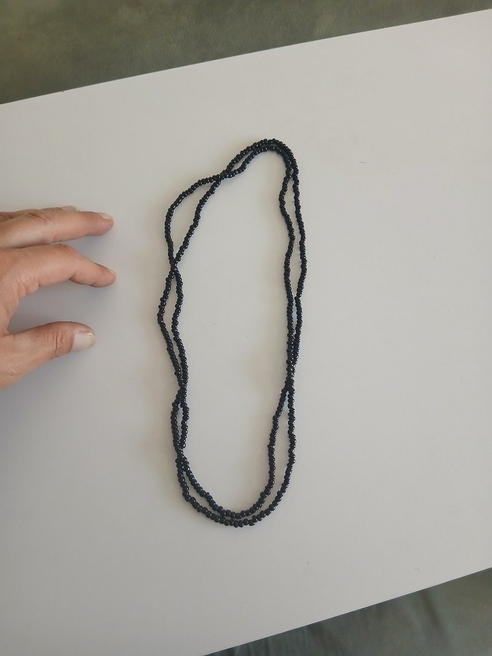 Siyah Boncuklu Kadın El Zinciri - Görsel 2