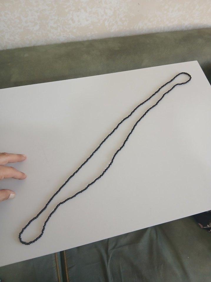 Siyah Boncuklu Kadın El Zinciri - Görsel 3