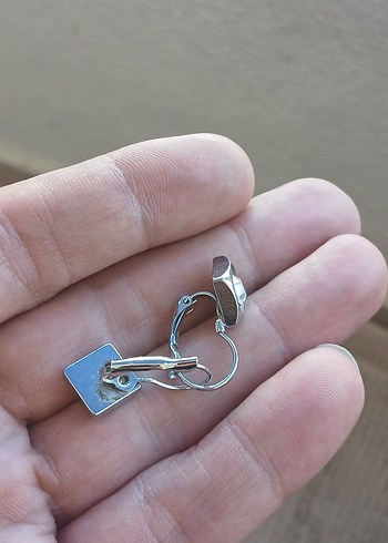 Düğmeli Beyaz Vintage Kadın Kol Düğmeleri - Görsel 2