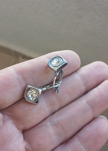 Düğmeli Beyaz Vintage Kadın Kol Düğmeleri - Görsel 3