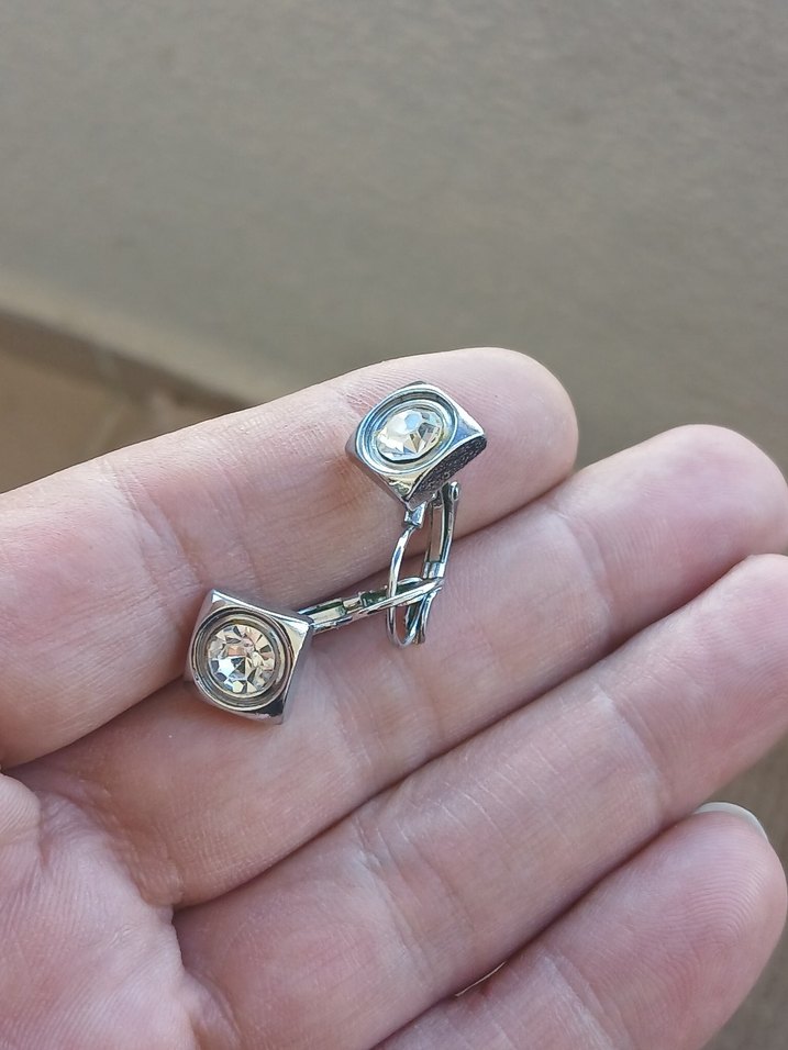 Düğmeli Beyaz Vintage Kadın Kol Düğmeleri - Görsel 3