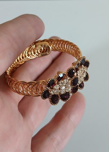 Bordo Taşlı Bohem Kadın Bileklik - Görsel 8