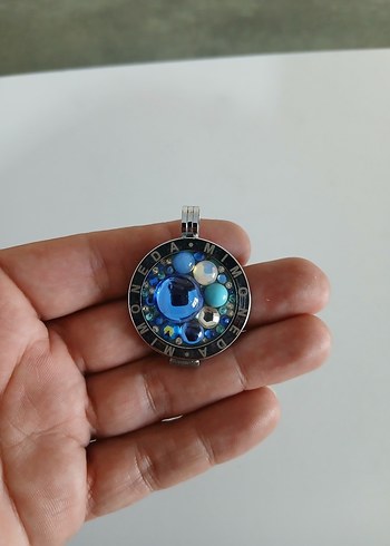 Kadın Mavi Pullu Kolye Ucu - Görsel 7