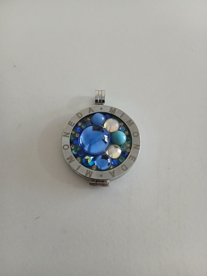 Kadın Mavi Pullu Kolye Ucu - Görsel 2