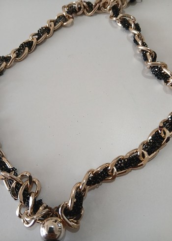 Zincir Detaylı Altın Renk Kadın El Zinciri - Görsel 3