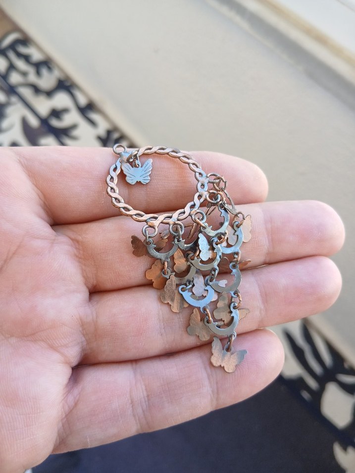 Bohem Kelebek Zincir Detaylı Kadın Charm - Görsel 2