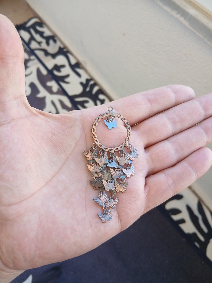 Bohem Kelebek Zincir Detaylı Kadın Charm - Görsel 3