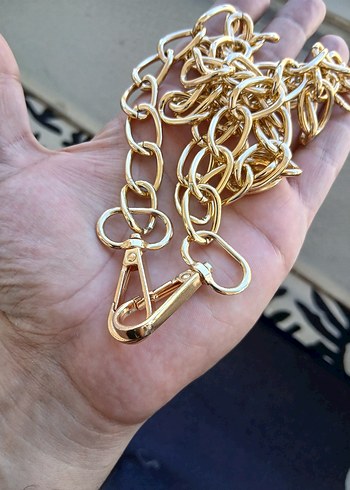 Kadın Parlak Altın Zincir Detaylı El Zinciri - Görsel 4