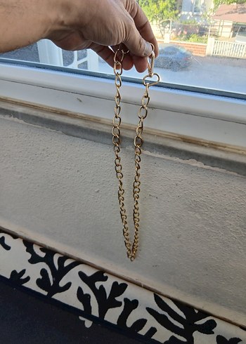 Kadın Parlak Altın Zincir Detaylı El Zinciri - Görsel 3