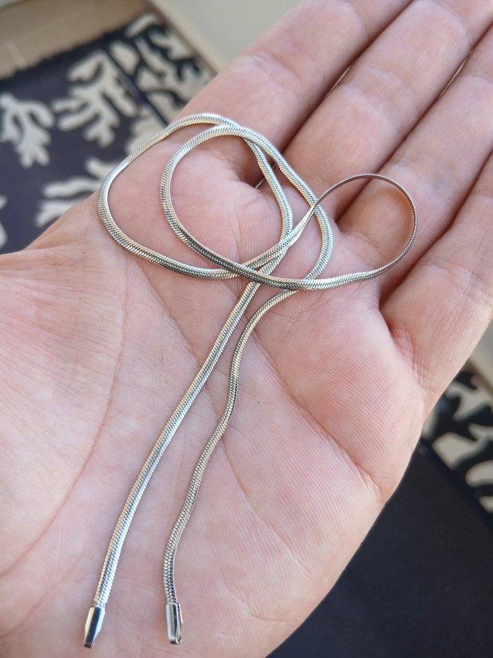 Gri Yılan Desenli Kadın El Zinciri - Görsel 2