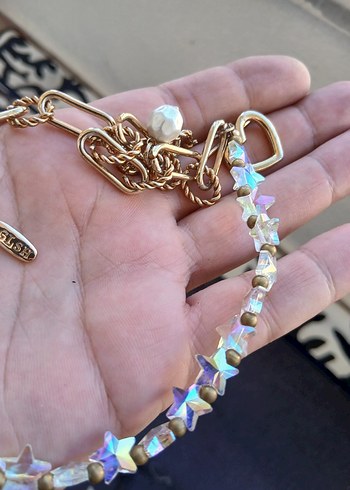 Boncuklu Beyaz El Zinciri - Görsel 2