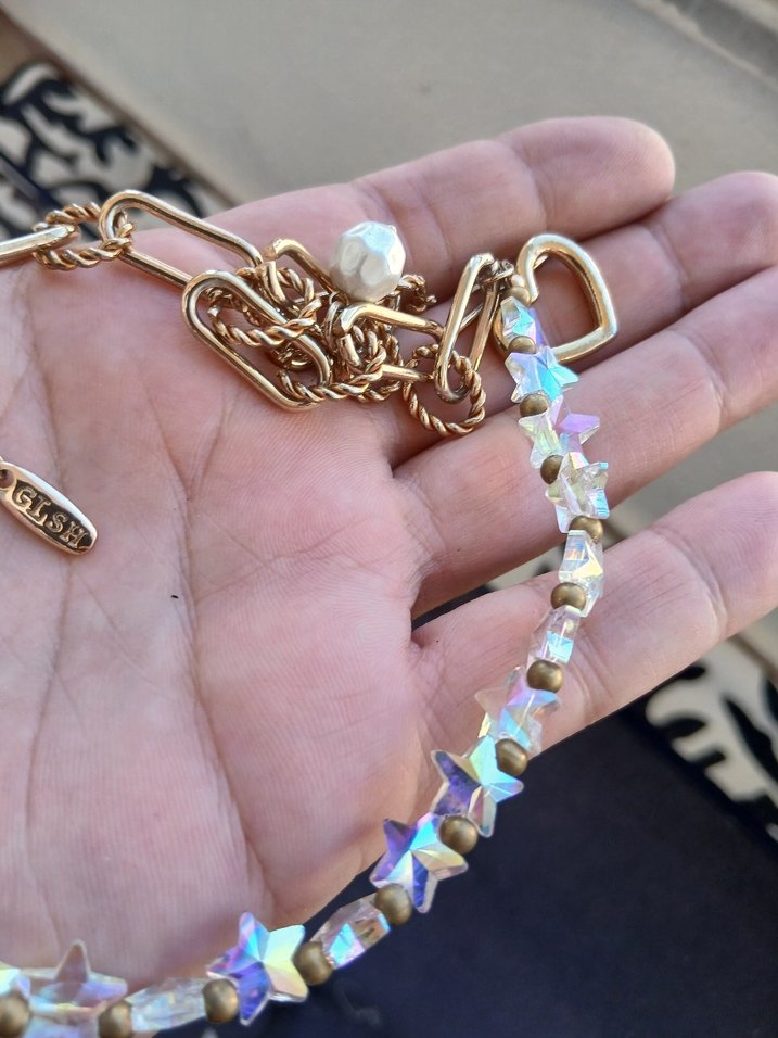 Boncuklu Beyaz El Zinciri - Görsel 2