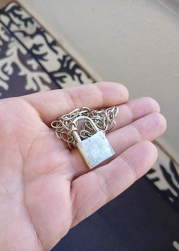 Kadın Zincir Detaylı Gri Bileklik - Görsel 2