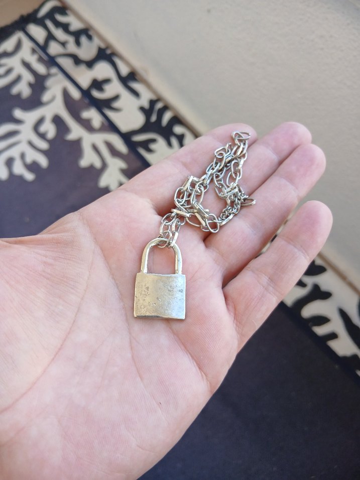 Kadın Zincir Detaylı Gri Bileklik - Görsel 3