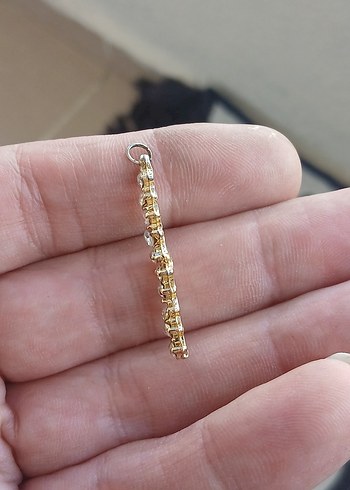 Işıltılı Altın Renkli Kadın El Zinciri - Görsel 4