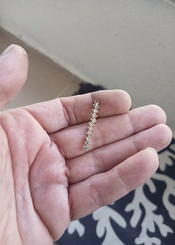 Işıltılı Altın Renkli Kadın El Zinciri - Görsel 2