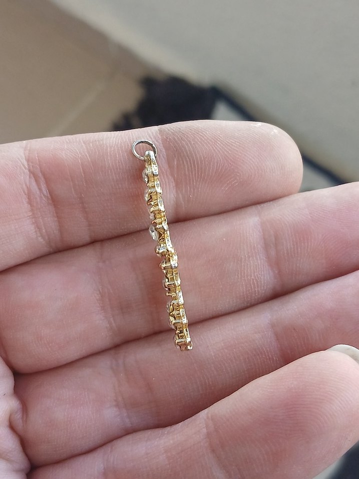 Işıltılı Altın Renkli Kadın El Zinciri - Görsel 4