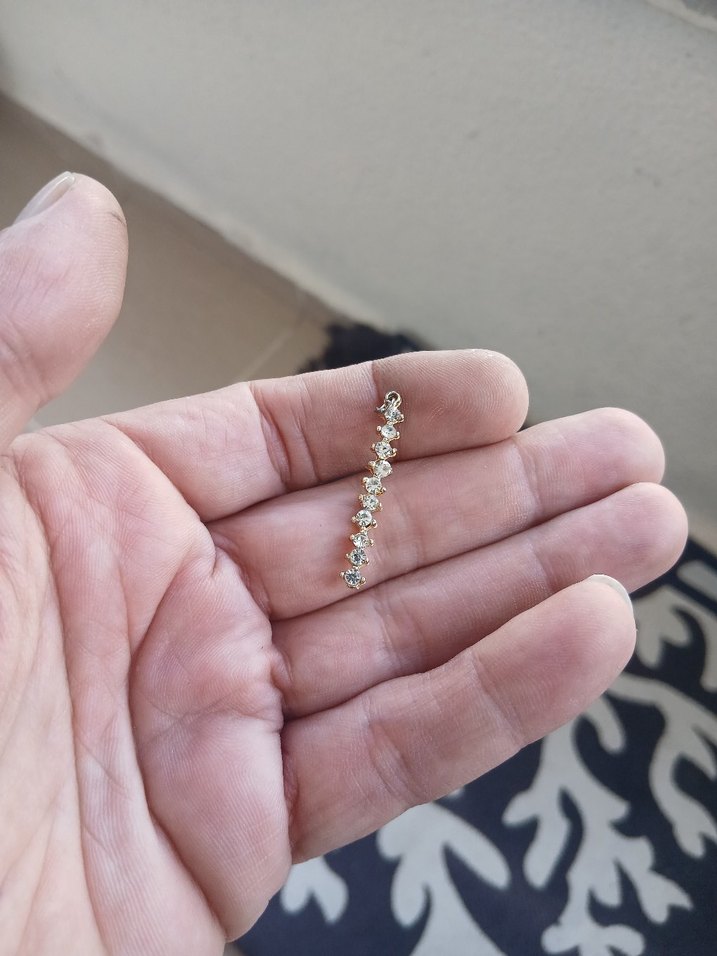 Işıltılı Altın Renkli Kadın El Zinciri - Görsel 2