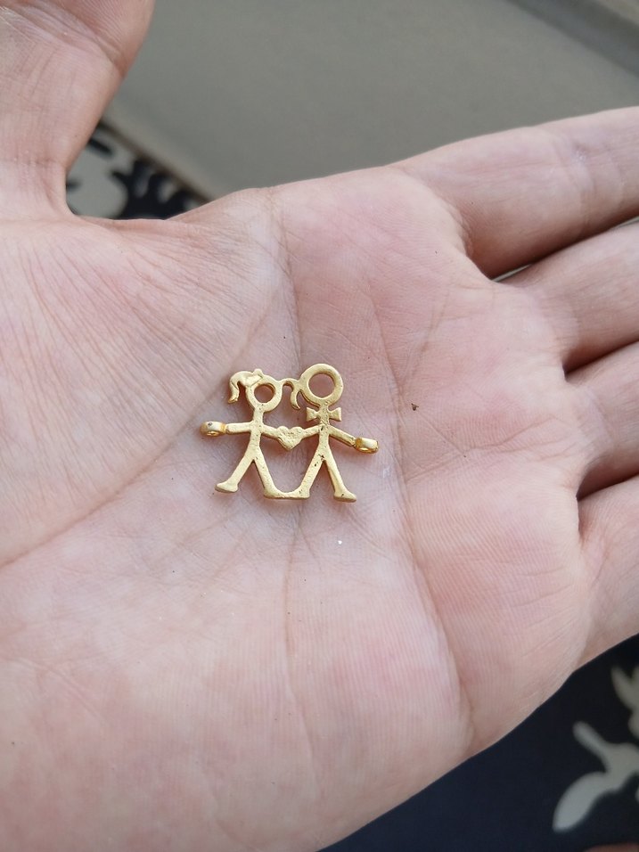 Altın Renkli Bohem Kadın Figürlü Charm - Görsel 2