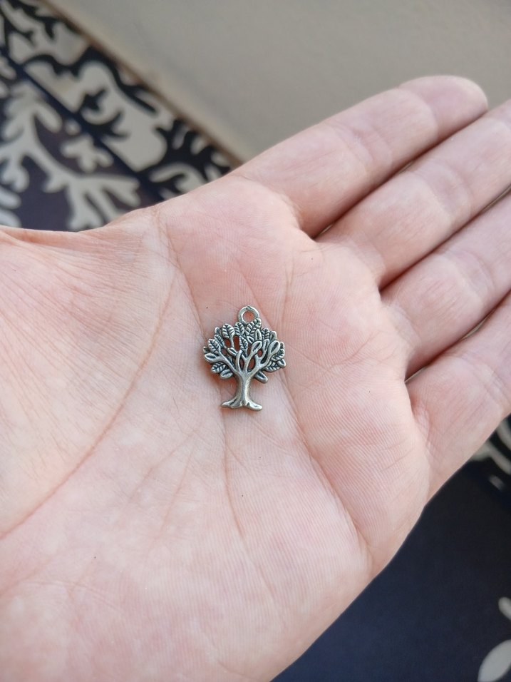 Boncuklu İşlemeli Bohem Ağacı Charm - Görsel 2