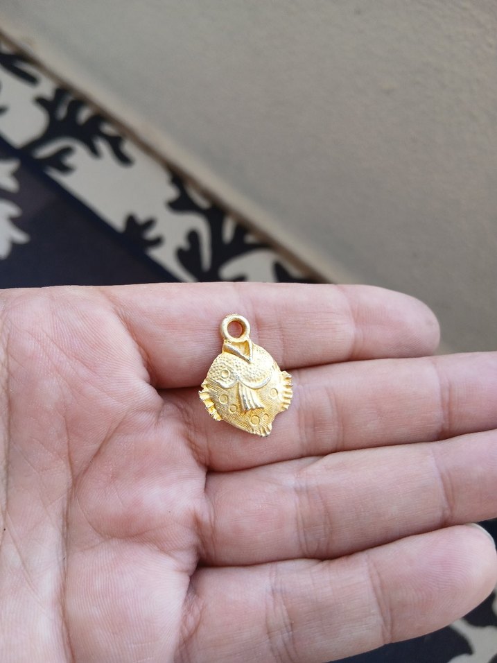 Altın Renkli Püsküllü Bohem Balık Charm - Görsel 2