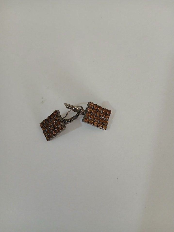 Kahverengi Tokalı Vintage Kadın Kol Düğmesi - Görsel 2