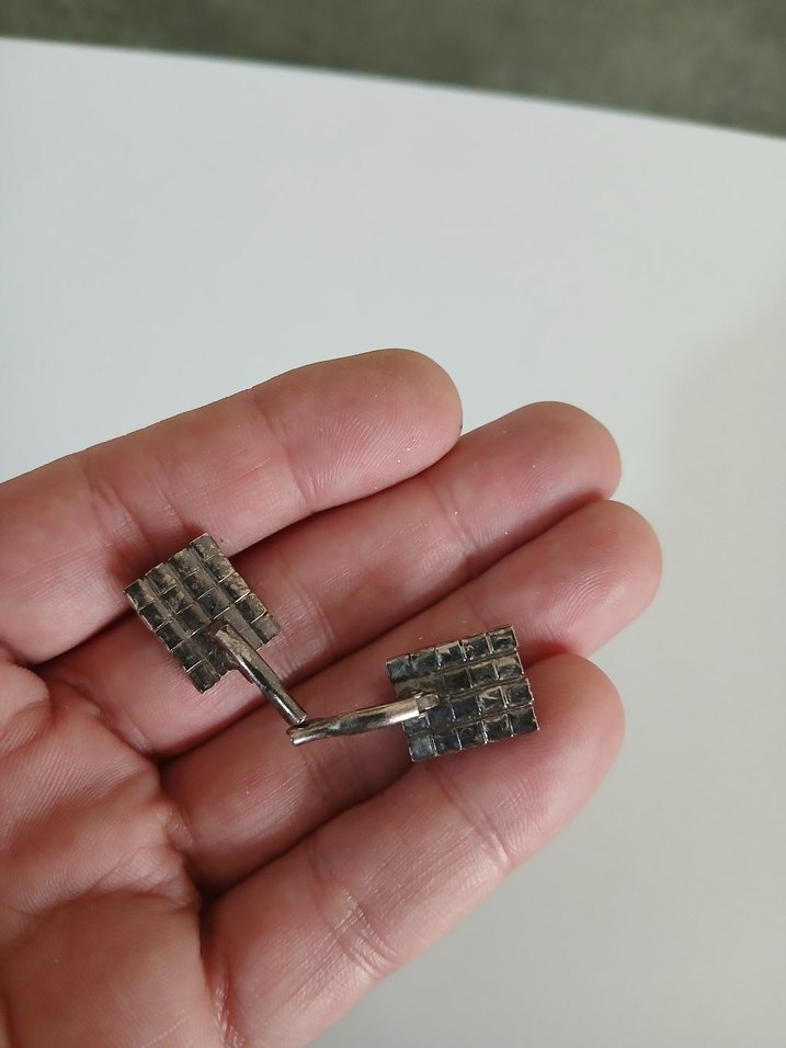 Kahverengi Tokalı Vintage Kadın Kol Düğmesi - Görsel 3