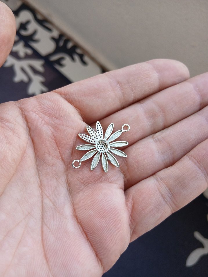 Çiçek Desenli Renkli Payetli Bohem Kadın Charm - Görsel 2