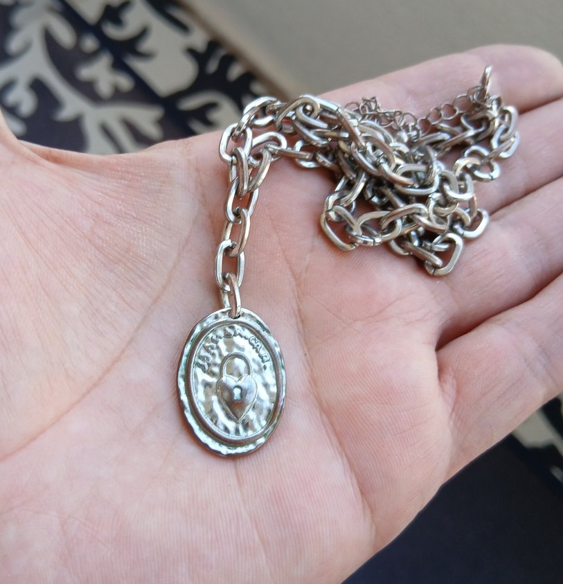 Altın Renk Zincir Detaylı Vintage Kadın Kolye - Görsel 3