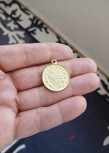 Altın Renkli Nakışlı Bohem Kadın Charm - Görsel 2