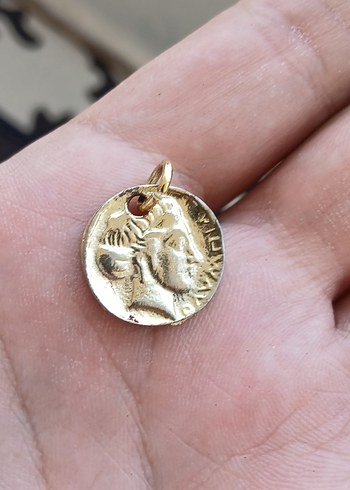 Altın Renkli Nostaljik Charm Kolye Ucu - Görsel 4