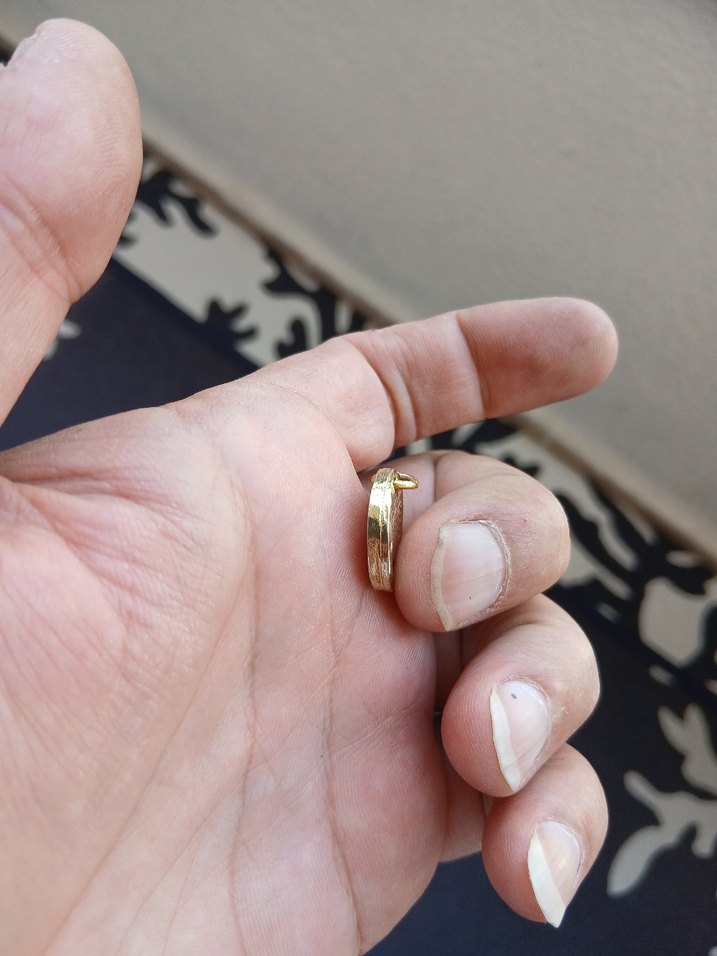 Altın Renkli Nostaljik Charm Kolye Ucu - Görsel 3