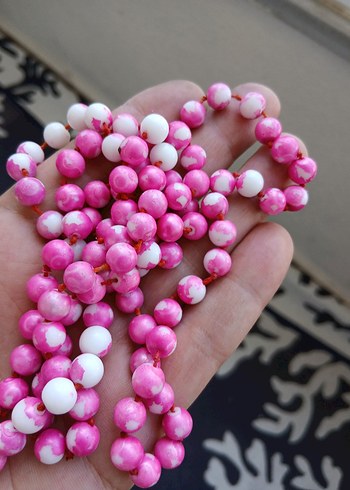 Pembe Boncuklu Kadın El Zinciri - Görsel 2