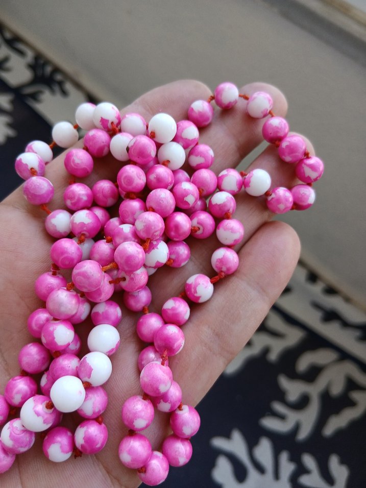 Pembe Boncuklu Kadın El Zinciri - Görsel 2