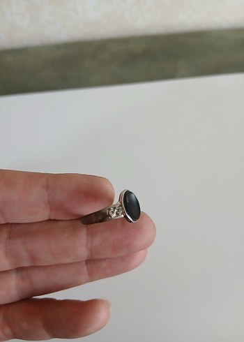Siyah Minimalist Erkek Yüzük - Görsel 2