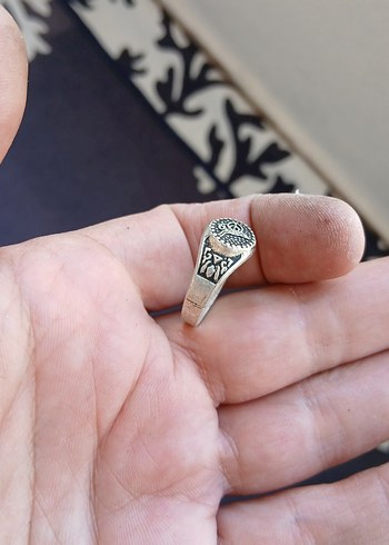 Vintage Erkek Altın Renk Yüzük - Görsel 2