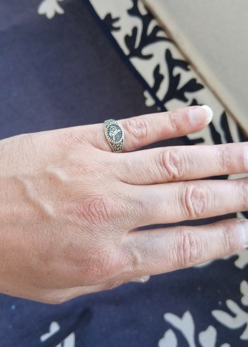 Vintage Erkek Altın Renk Yüzük - Görsel 3