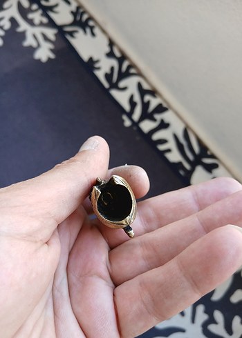 Parlak Altın Renkli Vintage Biker Erkek Yüzük - Görsel 3