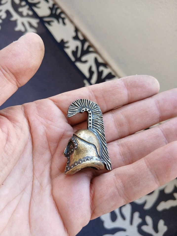 Parlak Altın Renkli Vintage Biker Erkek Yüzük - Görsel 4