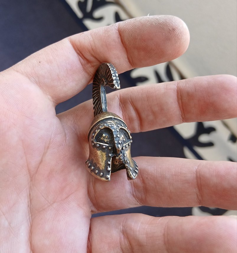 Parlak Altın Renkli Vintage Biker Erkek Yüzük - Görsel 2