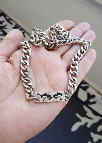 Altın Renkli Death Note Zincir Kolye - Görsel 3