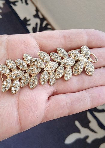 Altın Renkli Yapraklı Saç Aksesuarı - Görsel 3