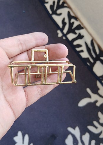 Parlak Altın Metal Bohem Tokası - Görsel 3