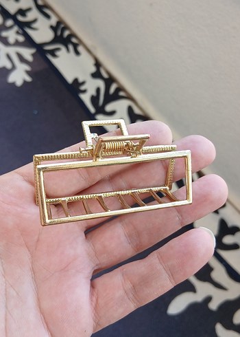 Parlak Altın Metal Bohem Tokası - Görsel 2