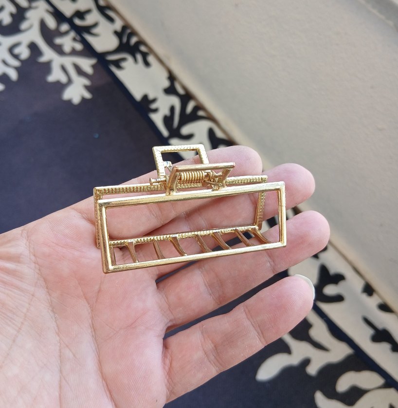 Parlak Altın Metal Bohem Tokası - Görsel 2