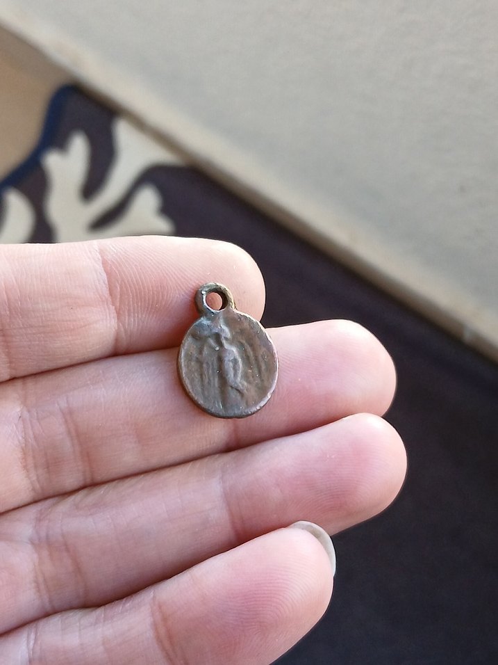 Antika bronz kolye ucu - Görsel 3