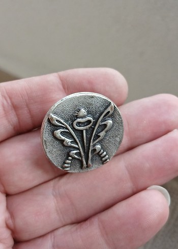 Gri Nakışlı Vintage Kadın Yüzük - Görsel 4